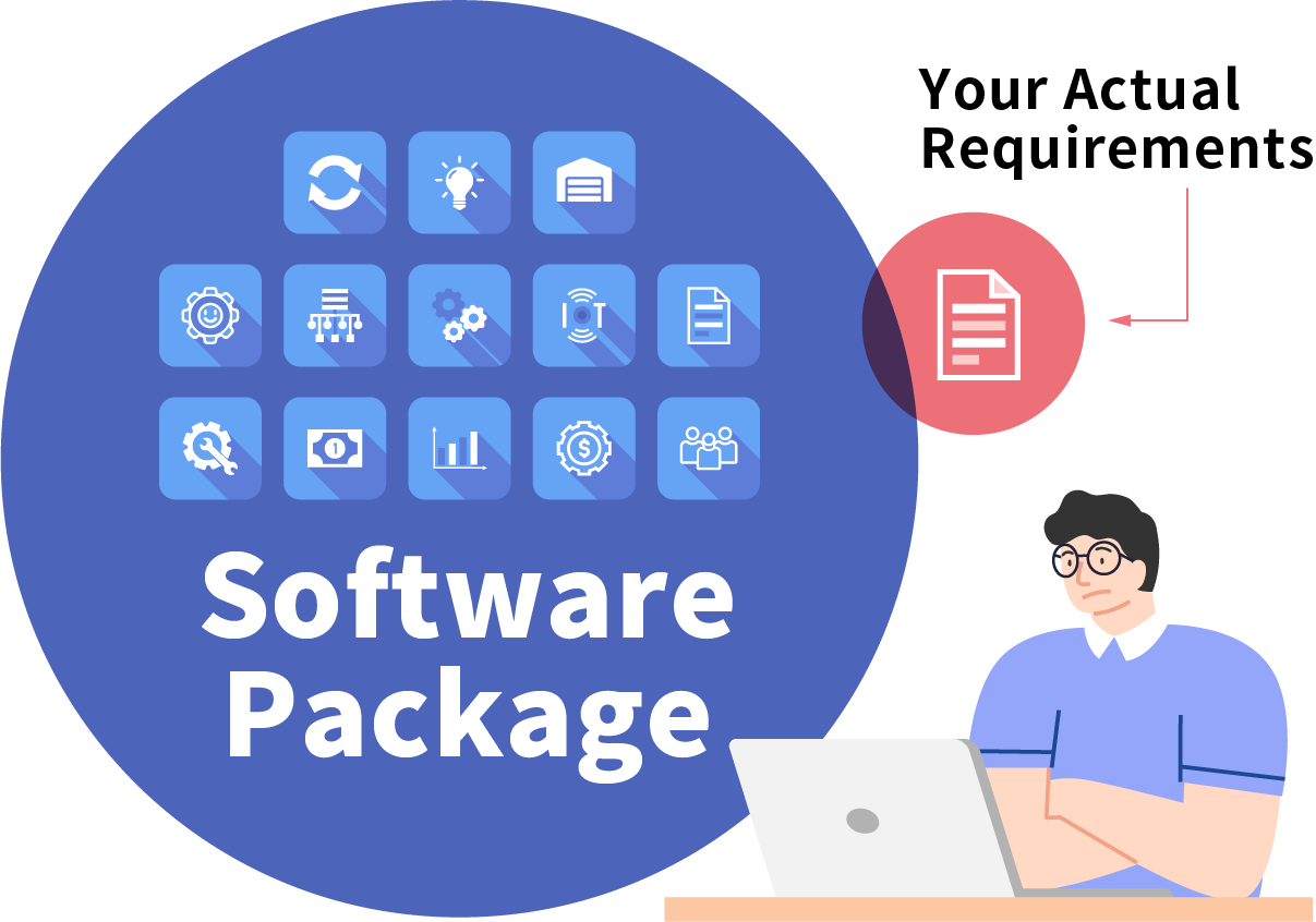 Software package vs. your actual requirements